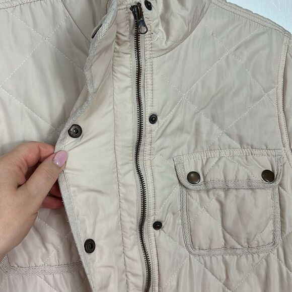 Altar’d State Alpine Quilted Puffer Comfy Jacket In Champagne Size S - Picture 3 of 14